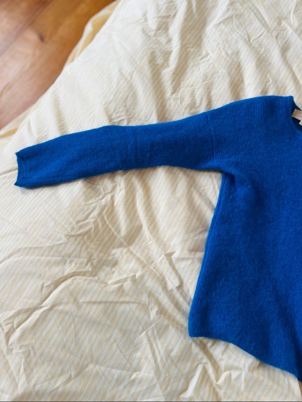 Sezane Gaspard Alpaca Wool Cardigan Sweater Electric Blue Size XS - Picture 5 of 7